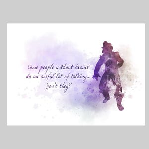 Cytat Scarecrow ART PRINT Czarnoksiężnik z Krainy Oz, Pokój dziecięcy, Inspirujące, Prezent, Sztuka ścienna, Wystrój domu, Sypialnia