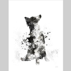 Border Collie ART PRINT Dog, Animal, Gift, Wall Art, Home Decor