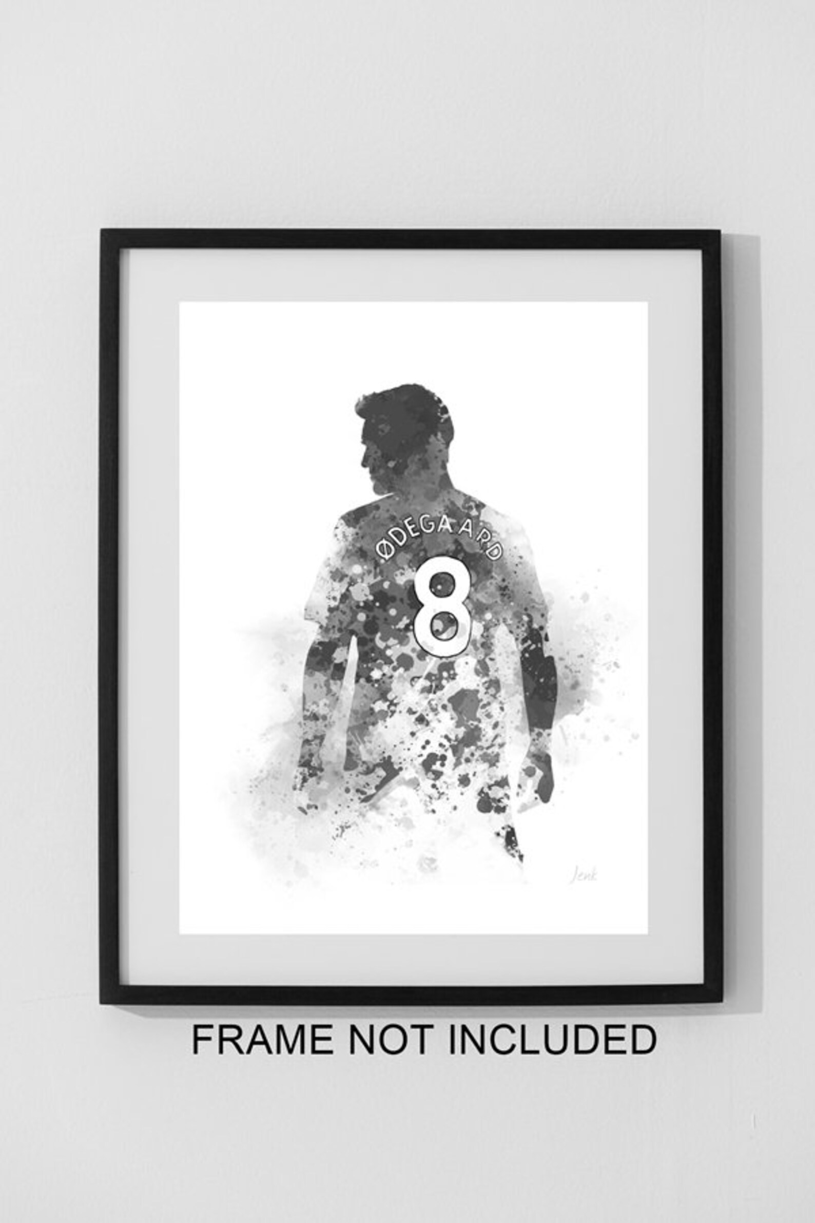 Poster A4 Martin Ødegaard Arsenal Signé - Reproduction Numérique - Pour Fans De Football - Sans Cadre