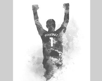 Emiliano Martínez ART PRINT Aston Villa, Football, Goalkeeper, Sport, Gift, Wall Art, Home Decor