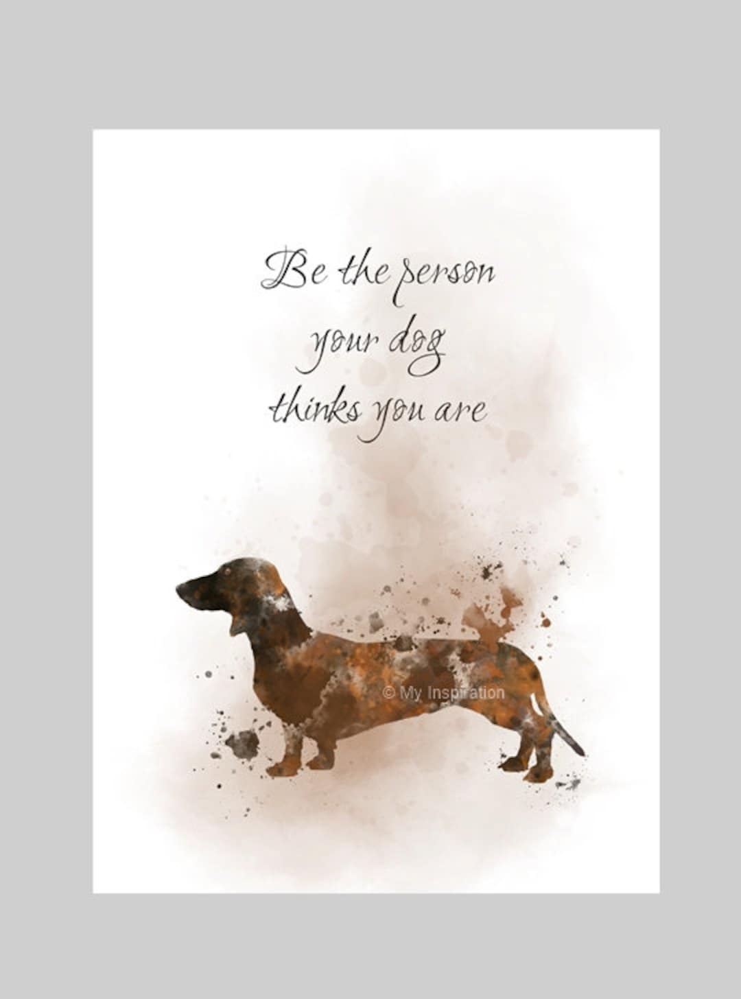 Dachshund Quote ART PRINT Dog Animal Pet Gift Wall Art - Etsy