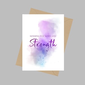 Vous envoyer un devis d’amour et de force, carte de vœux A5, motivation, amitié, cadeau