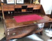 18th Century George The Third Mahogany Writing Bureau With Secret Compartment