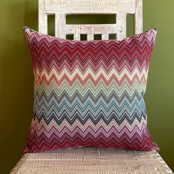 Zig Zag Pillow Etsy