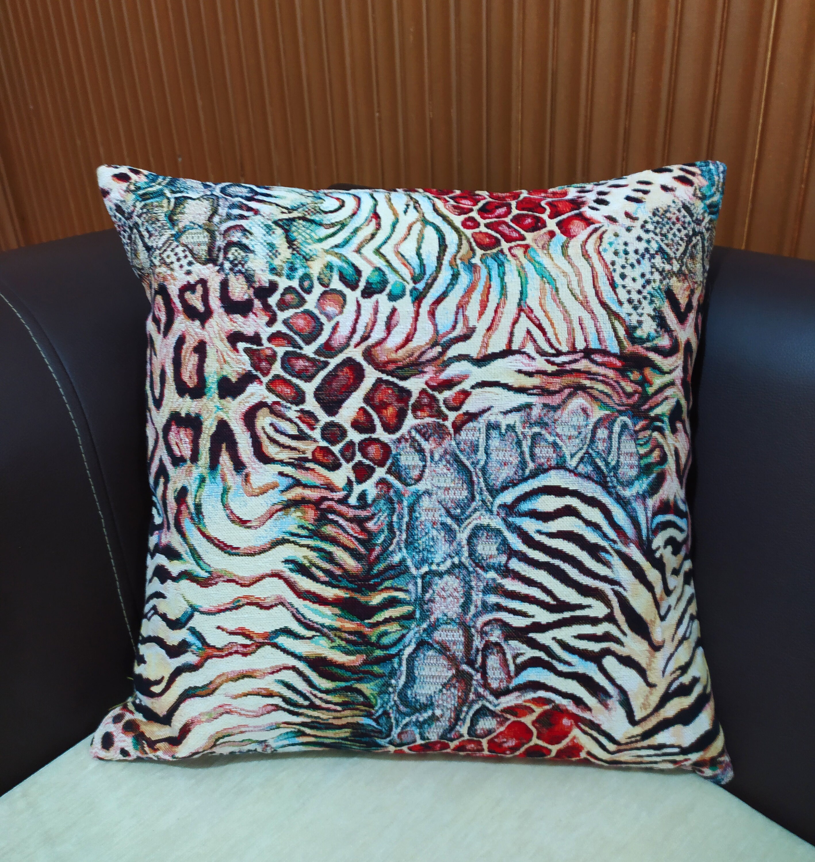 Animal Print Pillow Cover Upholstery Throw Pillow Cotton Etsy