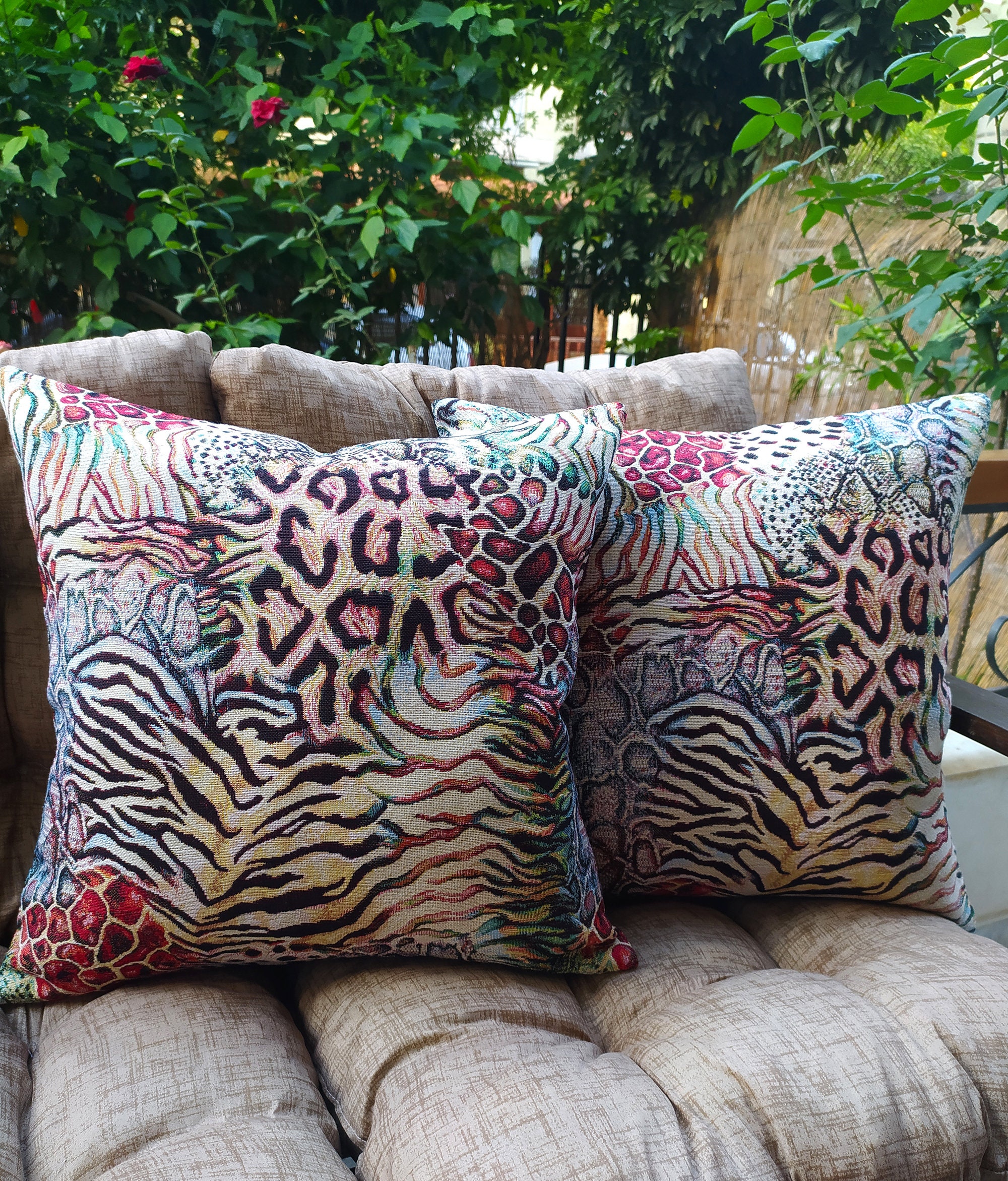 Animal Print Upholstery Fabric High Quality Heavyweight Woven Etsy