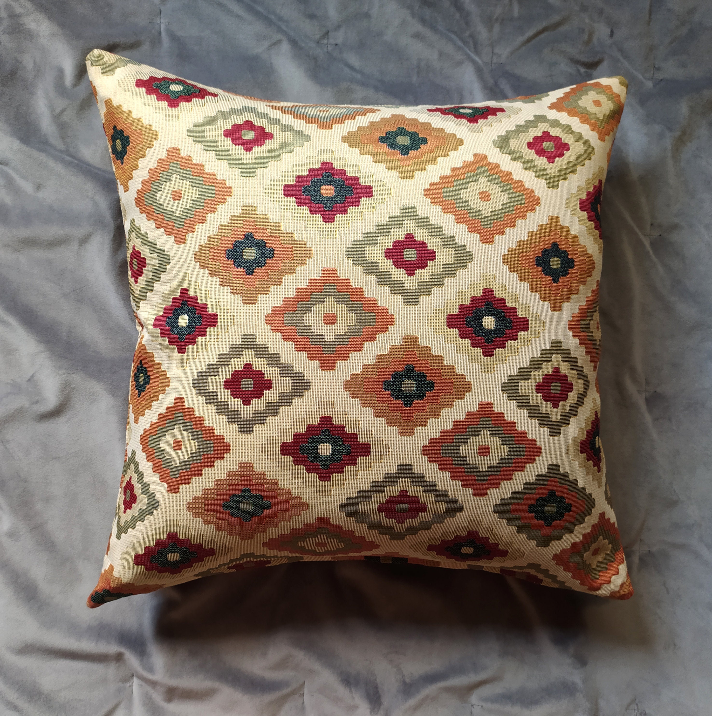 Almohada de muebles Beige Funda de almohada Boho telas de | Etsy