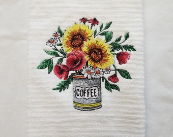 Country Sunflower kitchen towel