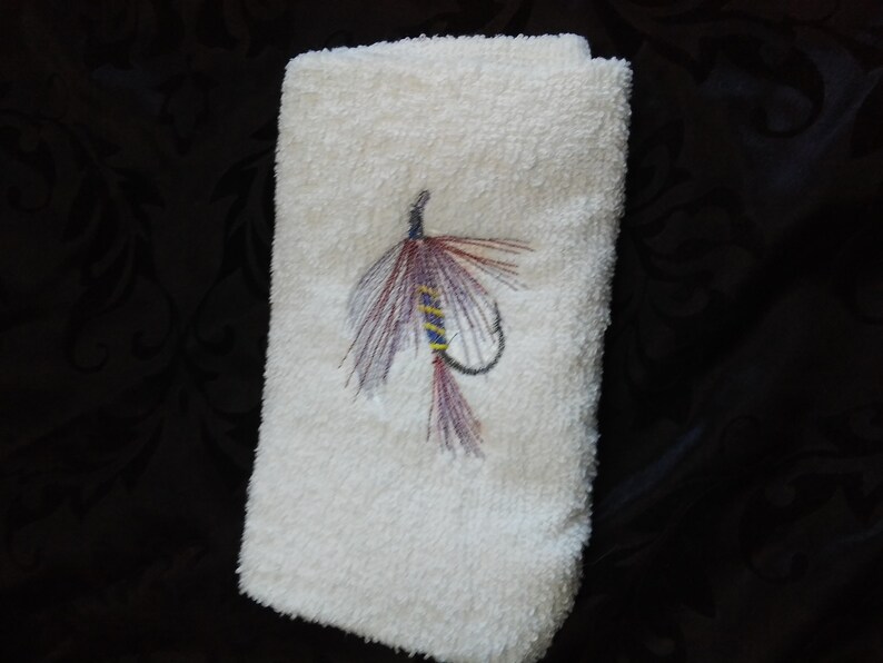 Fishing hand towel personalize
