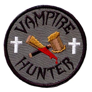 Vampire Hunter Iron on Patch