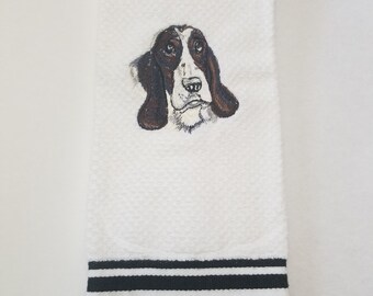 Free personalized name! Hound kitchen towel