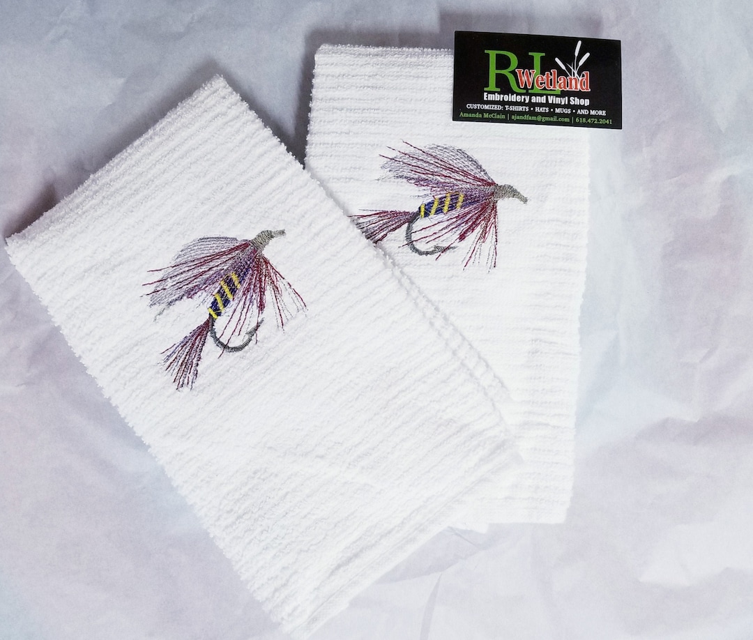 Fishing Hand Towel Personalize Etsy