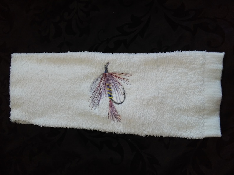 Fishing hand towel personalize