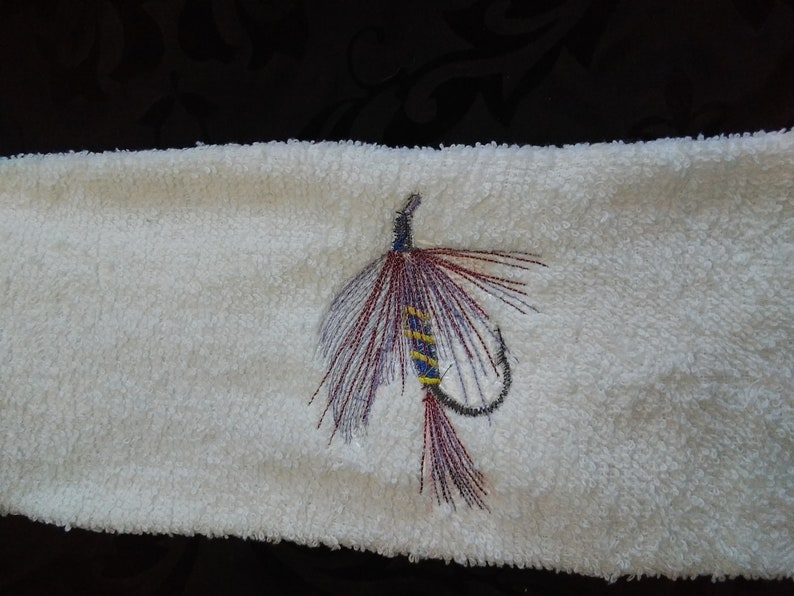 Fishing hand towel personalize