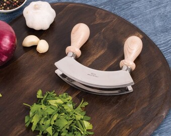 Double Mezzaluna Chopper Rocking - 6 inch