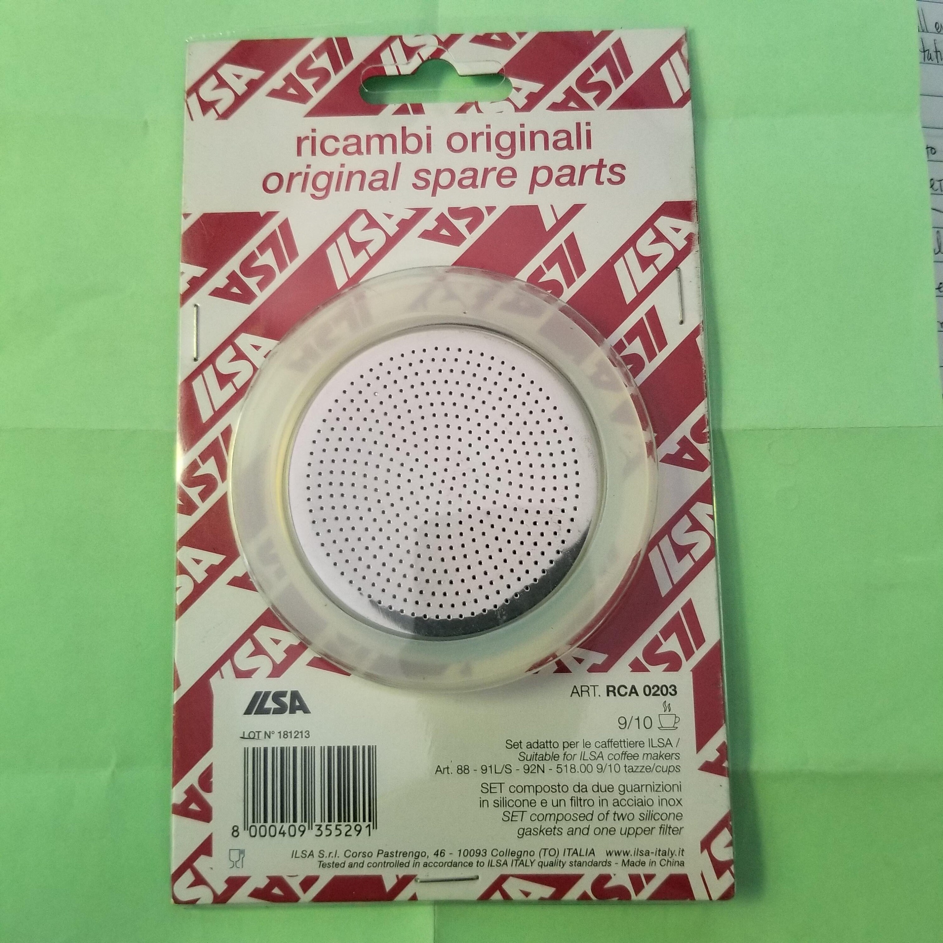 Ilsa Espresso Pot Gasket Replacement Set 2 Gaskets and Upper Filter. Etsy