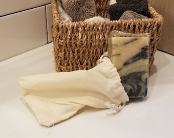 Organic Shea Butter Soap with Sandalwood and Patchouli fragrance. 2 Bars