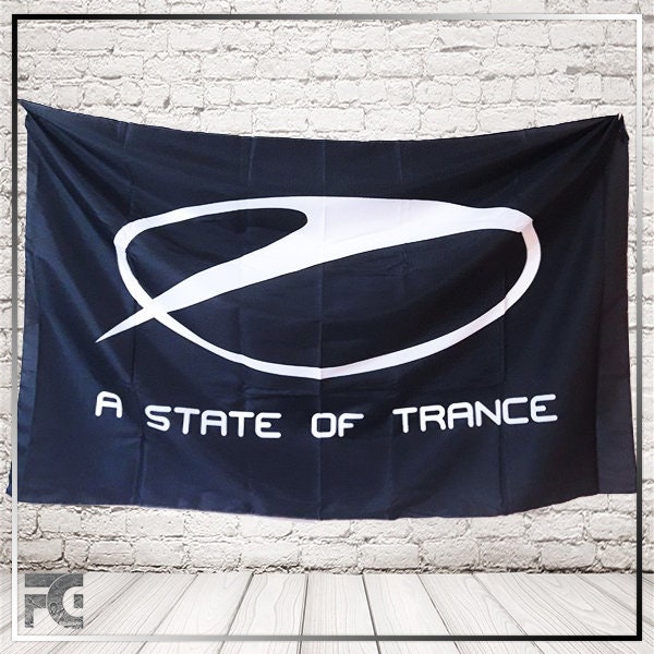 EDM Rave Flag . A state of trance. DJ Festival flag. Tapestry Etsy