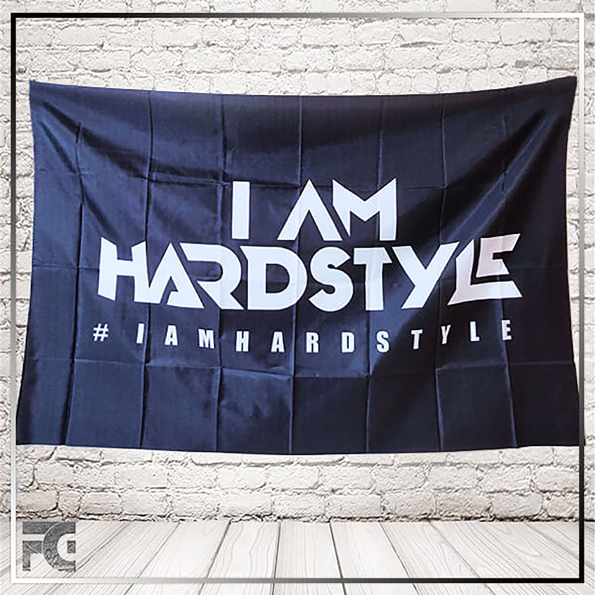 EDM Rave Flag I am hardstyle. DJ Festival flag. Tapestry 5FT Etsy