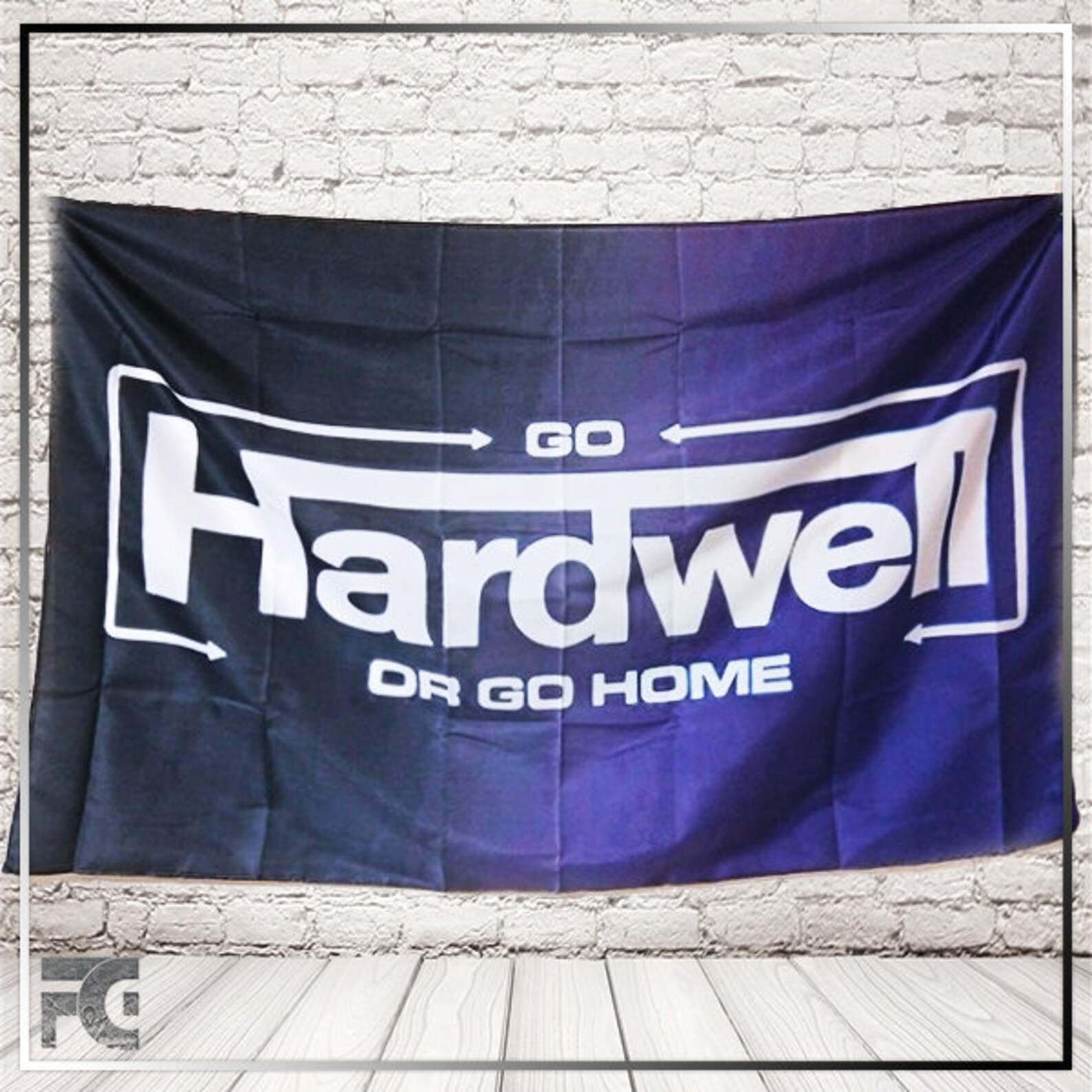 EDM Rave Flag Go hardwell. DJ Festival flag. Tapestry 5FT x Etsy