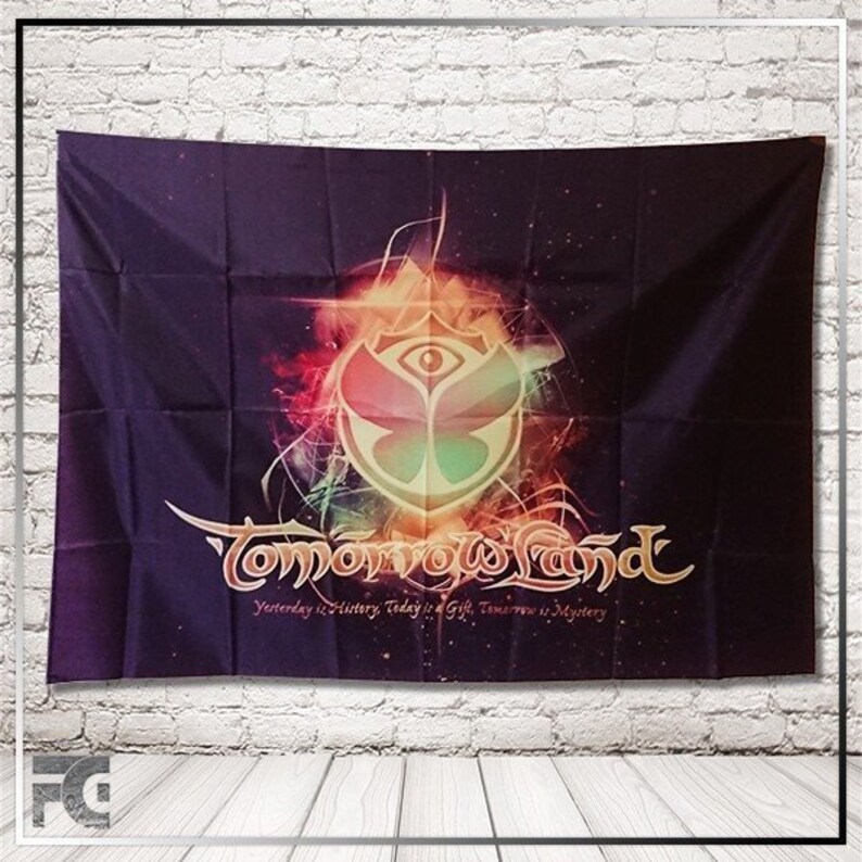 EDM Rave Flag Tomorrowland TML. DJ Festival flag 5FT x 3FT Etsy