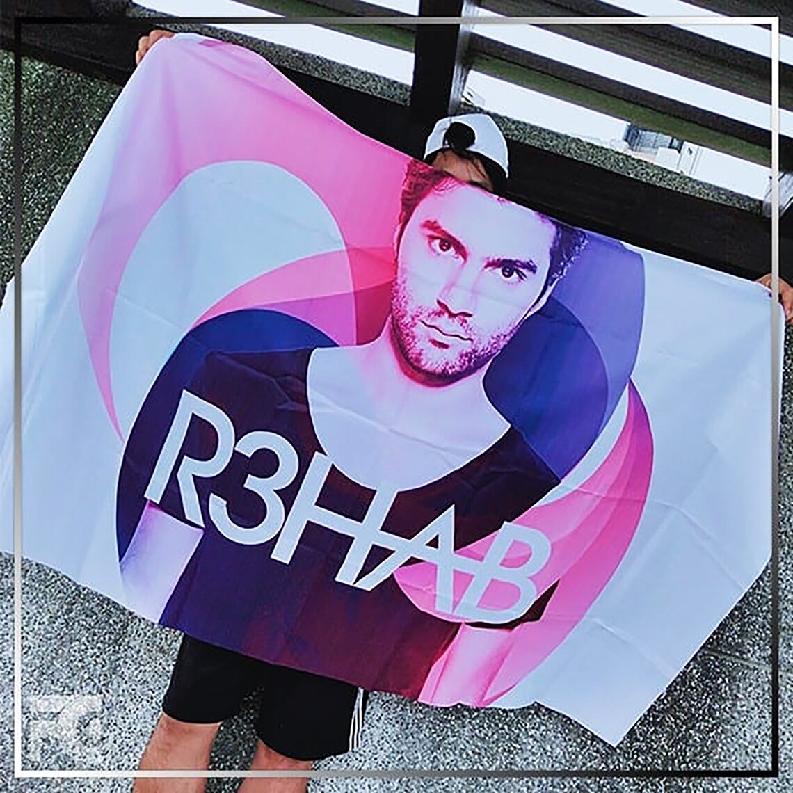 EDM Rave Flag R3HAB. DJ Festival flag. Tapestry5FT x 3FT Etsy