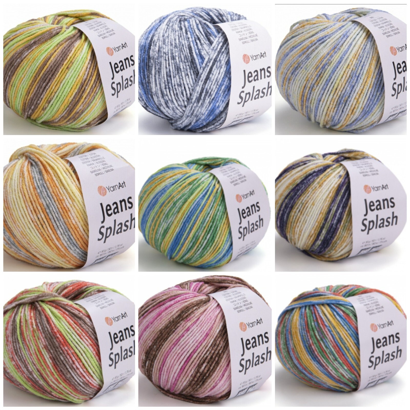 Yarn Art Jeans Splash ,sport Weight Yarn,amigurumi Yarn,baby Yarn, Toys