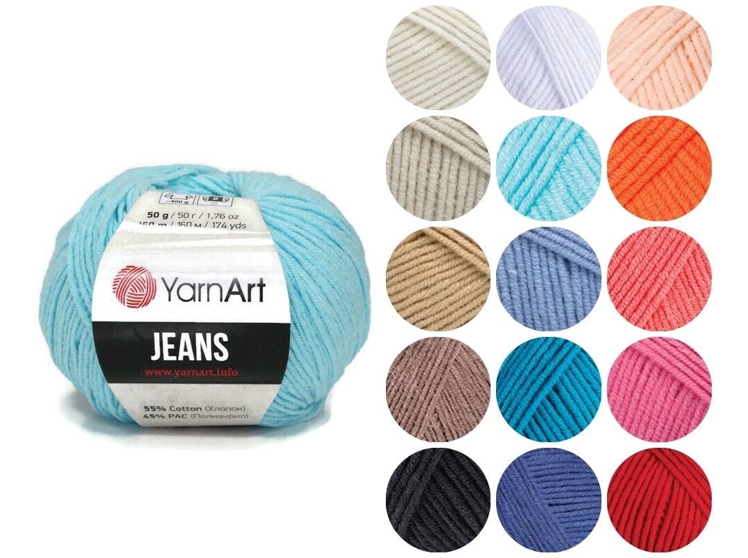 Yarn Art Jeans Sport Weight Yarn Hilo de Amigurumi Hilo de Etsy