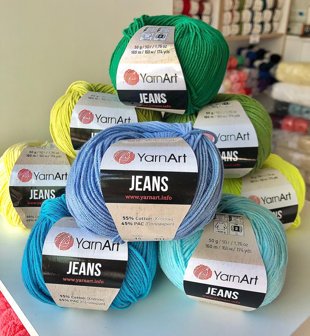 YarnArt Jeans Yarn Art 50g (1,76 oz) 160m (174 yds) Various Colors!