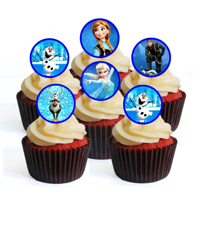 STAND UP Edible Decorations Wafer Cup Cake Toppers 24 x Leopard Print Hearts