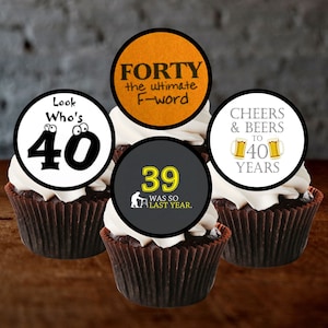 Essbare Cupcake Toppers - Party Kuchen Dekorationen