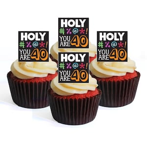 Essbare Cupcake Toppers - Lustige Kuchendekorationen
