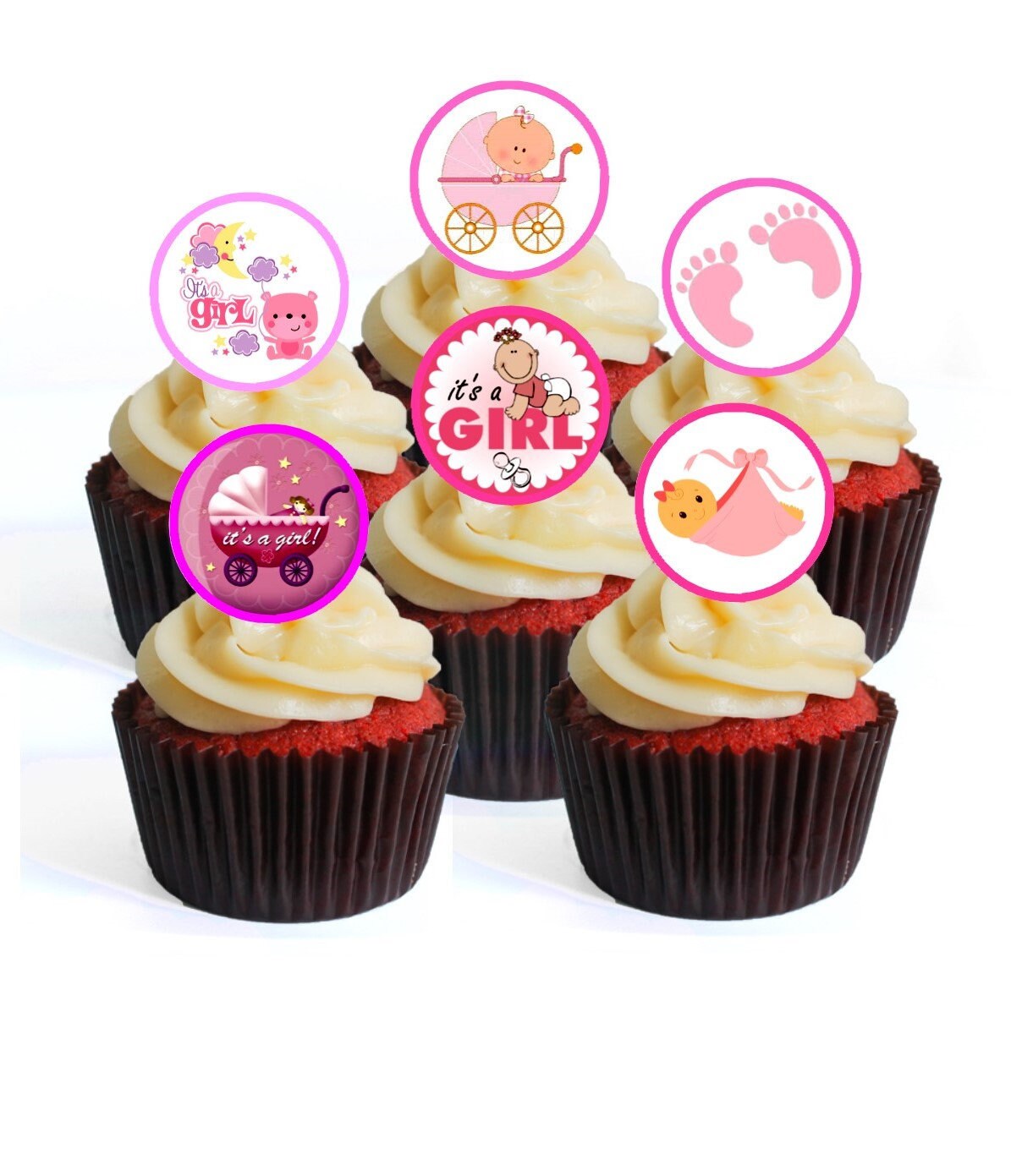 Baby Q Cupcake Topper BBQ Cake Topper For Baby Shower Birthday Party