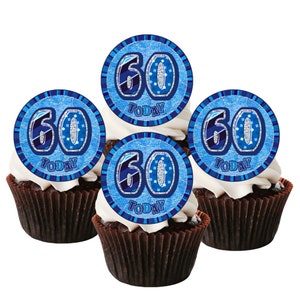Essbare Cupcake Toppers zum 60