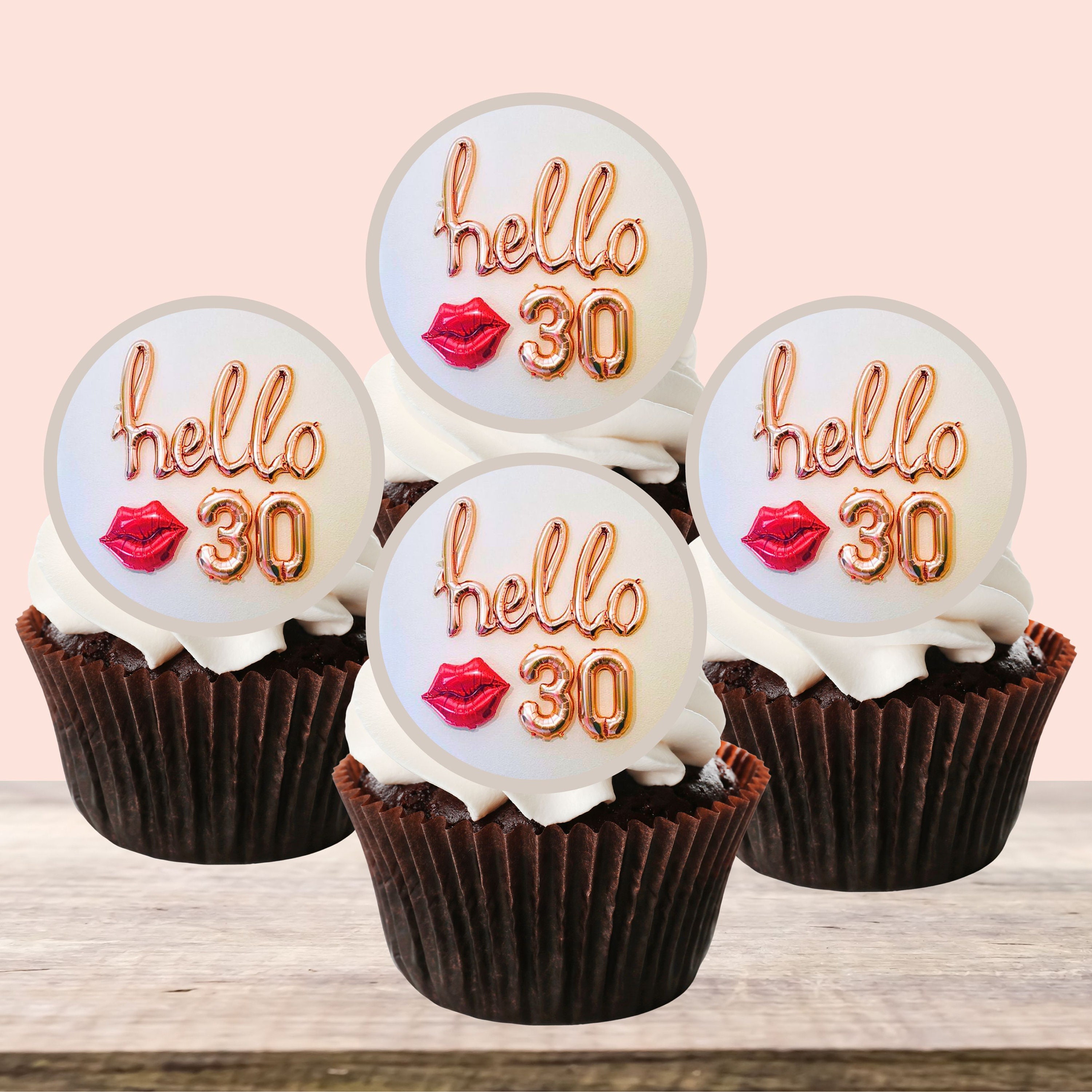 30 x Edible Cupcake Toppers Themed of Titans Go Collection of Edible Cake D