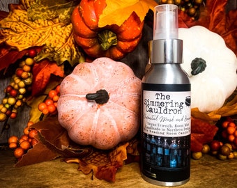 The Simmering Cauldron-Limited Edition-Autumn/Witchcraft/Halloween Inspired Vegan Friendly Room Spray-Oriental Musk and Smoke-100ml