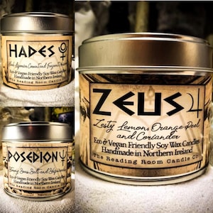 Greek Gods Alpha Set-Greek Mythology Inspired- Zeus, Poseidon, Hades