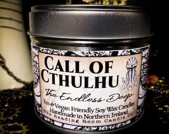 Call of Cthulhu-HP Lovecraft/Gothic/Steampunk Literature Inspired Soy Wax Candles-The Endless Deep