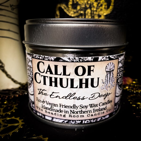 Call of Cthulhu-HP Lovecraft/Gothic/Steampunk Literature Inspired Soy Wax Candles-The Endless Deep
