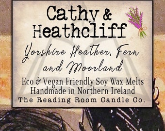 Cathy and Heathcliff Soy Wax Melts | Heather, Fern and Moorland Scent | Wuthering Heights Inspired | Hand Poured Vegan Wax Melts