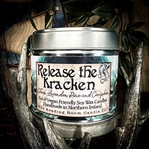 Release The Kraken- Pirate/Sea Monster/Ocean Inspired- Citrus, Lavender, Pine and Camphor