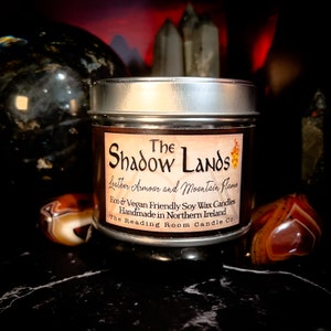 Shadow Lands- Pure Soy Wax Candle - *Fantasy Inspired*- Leather Armour and Mountain Flame