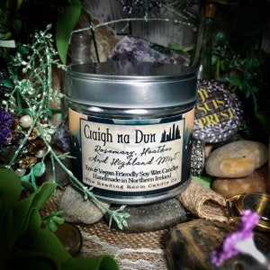 Craigh Na Dun- Pure Soy Wax Candle- Scent of the Scottish Highlands-Rosemary, Heather & Highland Mist