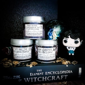 The Witch Craft Trio *3x Witch/Wicca/Pagan-Inspired Soy Wax Candles- We Are the Weirdos, As Above So Below, Guardians of the Watchtowers