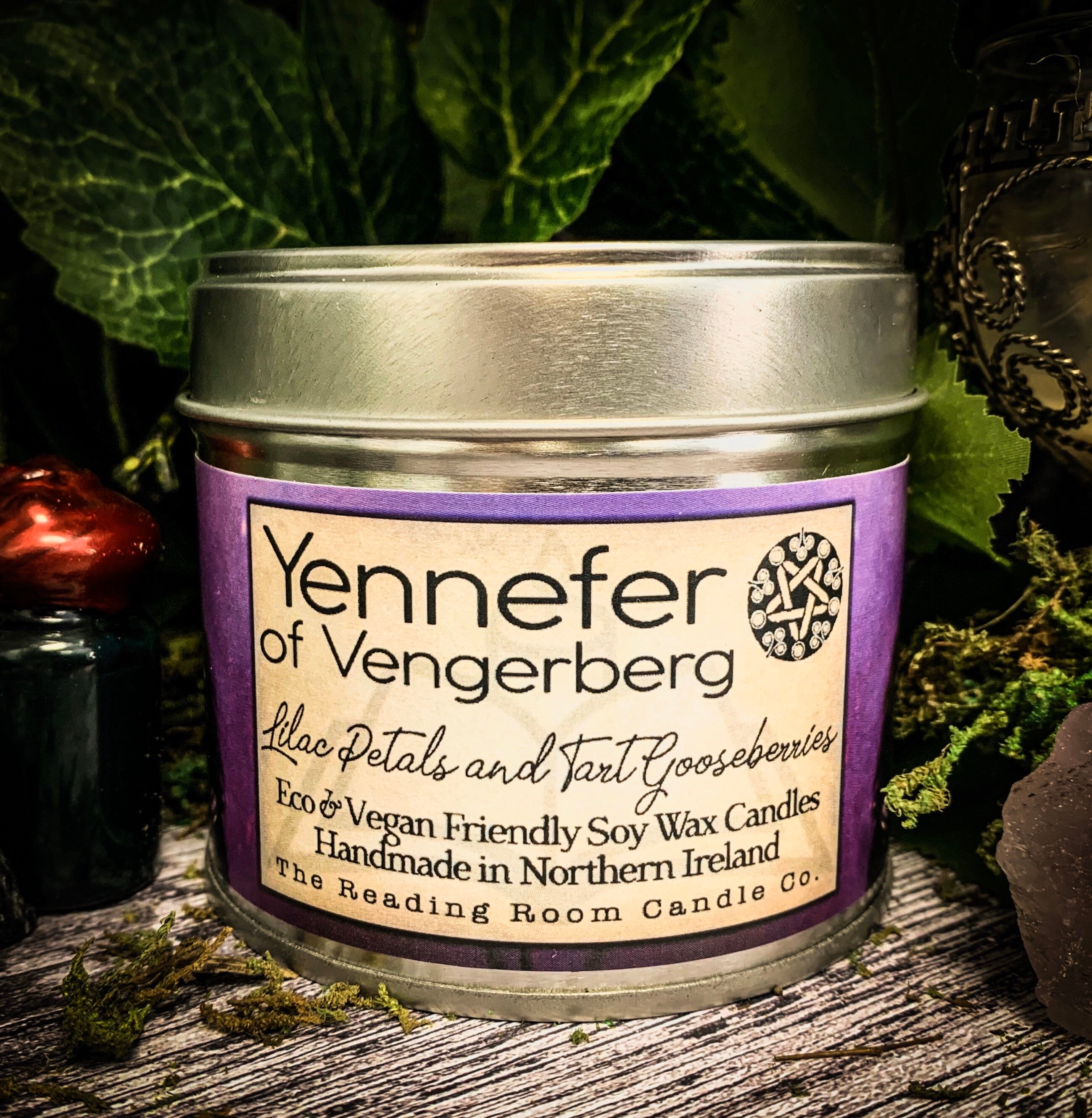 Yennefer of Vengerberg- *Book Inspired Pure Soy Wax Candle* Lilac Pet…