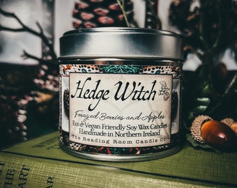 Hedge Witch- Esoteric/Witchcraft Inspired Soy Wax Candle- Foraged Berries and Apples