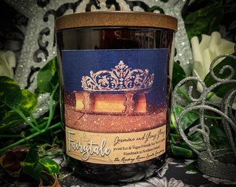 Fairytale- *Literature Inspired Pure Soy Wax Candle* Jasmine and Ylang Ylang-First Page Collection