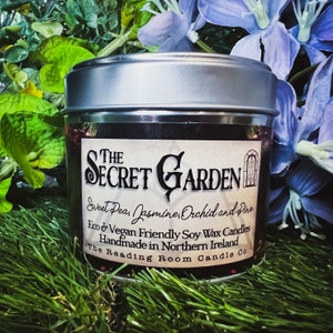 The Secret Garden *Literatur/Buch inspirierte Sojawachskerze*-Erbse, Jasmin, Kiefer und Orchidee