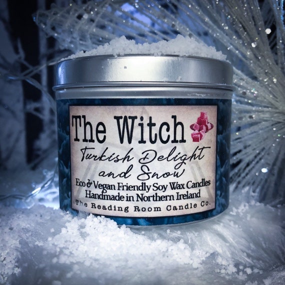 The Witch Pure Soy Wax Candle Turkish Delight And Snow Etsy