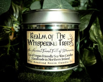 Whispering Trees- Pure Soy Wax Candle *Fantasy Inspired*- An Ancient Forest Full of Memories